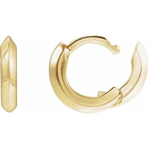 Knife-Edge Hoop Earrings Image 2 Rasmussen Jewelers Spanish Fork, UT