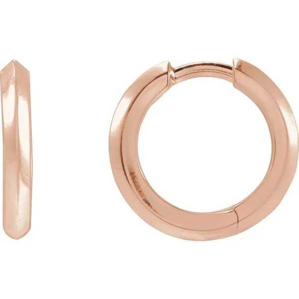 Knife-Edge Hoop Earrings Hopman Jewelers Elkhart, IN