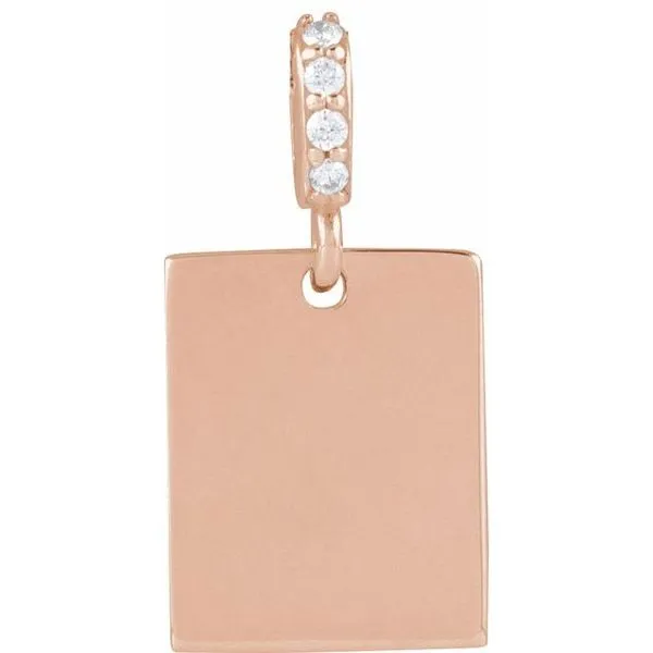 Engravable Accented Pendant Grayson & Co. Jewelers Iron Mountain, MI