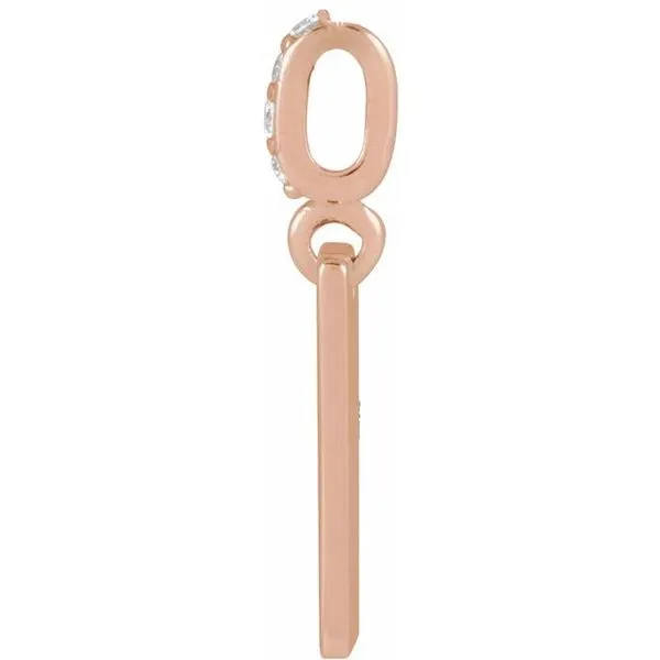 Engravable Accented Pendant Image 2 Hopman Jewelers Elkhart, IN