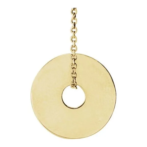 Engravable Washer Necklace Image 2 Rasmussen Jewelers Spanish Fork, UT