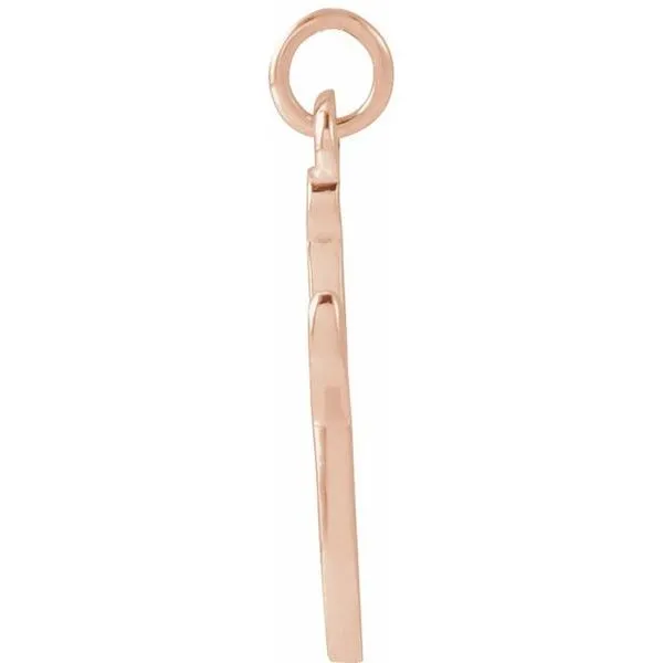 Petite Initial Pendant Image 3 J. Meredith Jewelers Delafield, WI