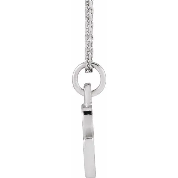 Petite Initial Necklace Image 3 J. Meredith Jewelers Delafield, WI