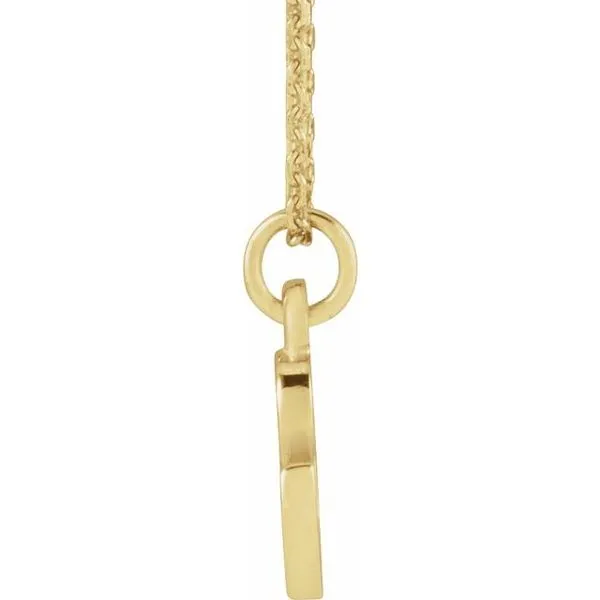 Petite Initial Necklace Image 3 J. Meredith Jewelers Delafield, WI