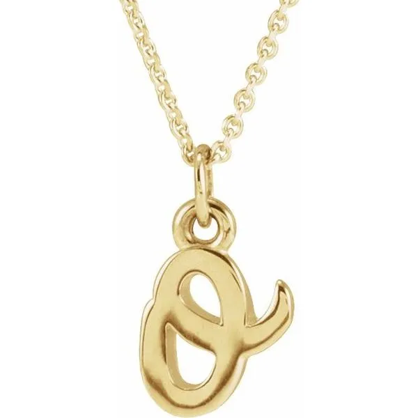 Petite Initial Necklace Long Jewelers Chesapeake, VA