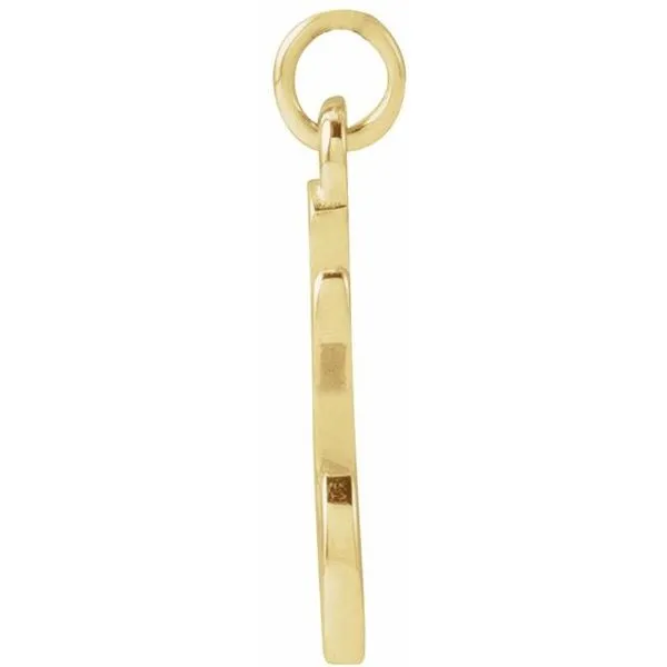 Petite Initial Pendant Image 3 J. Meredith Jewelers Delafield, WI