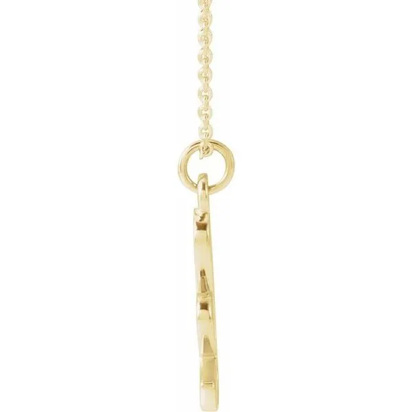 Petite Initial Necklace Image 3 Mendham Jewelers Mendham, NJ