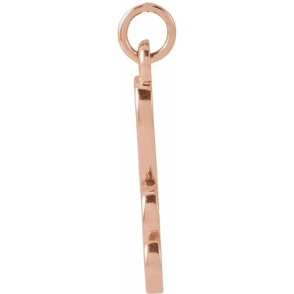 Petite Initial Pendant Image 3 Linwood Custom Jewelers Linwood, NJ