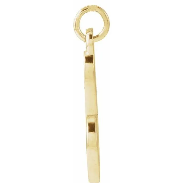 Petite Initial Pendant Image 3 J. Meredith Jewelers Delafield, WI