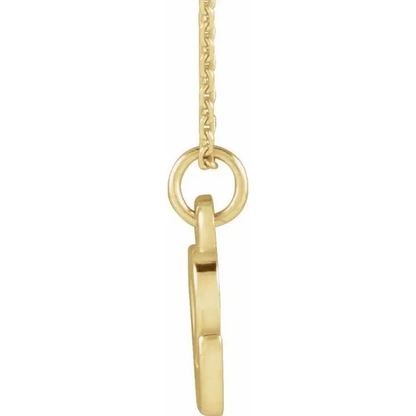 Petite Initial Necklace Image 3 Arlene's Fine Jewelry Vidalia, GA