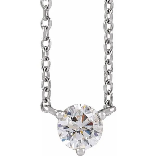 Round 3-Prong Necklace L & L jewelers Scarborough, ME