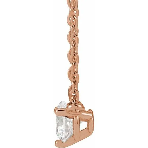 Round 3-Prong Necklace Image 2 Hopman Jewelers Elkhart, IN