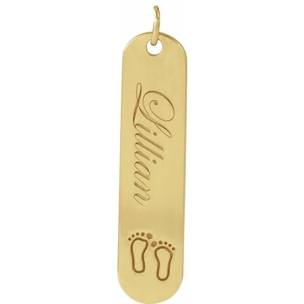 Engravable Bar Pendant Image 3 Atlanta West Jewelry Douglasville, GA