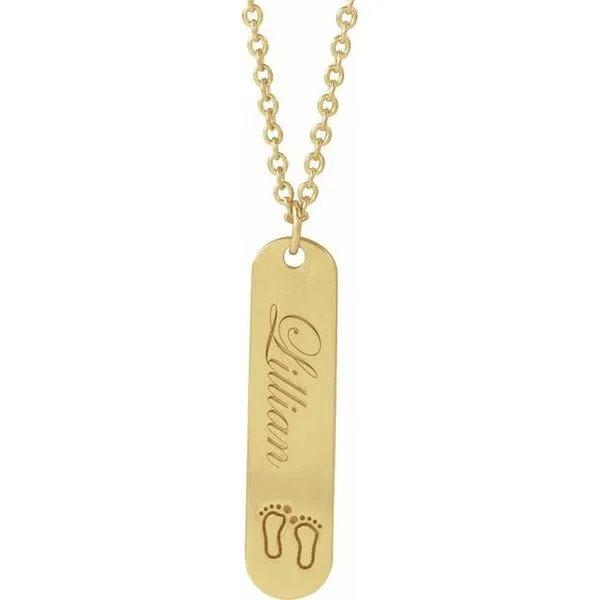 Engravable Bar Necklace Image 3 Comstock Jewelers Edmonds, WA