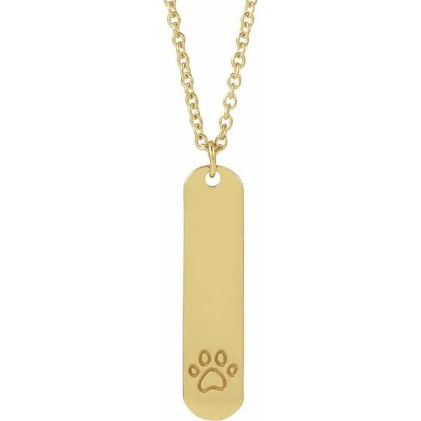 Engravable Bar Necklace Comstock Jewelers Edmonds, WA