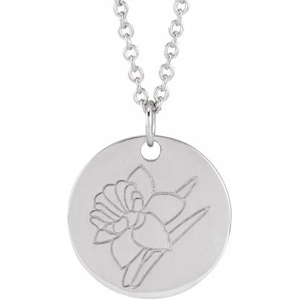 Birth Flower Necklace Gysbers Jewelry Waupun, WI