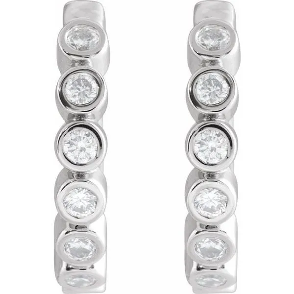 Hinged Hoop Earrings Image 2 Hopman Jewelers Elkhart, IN