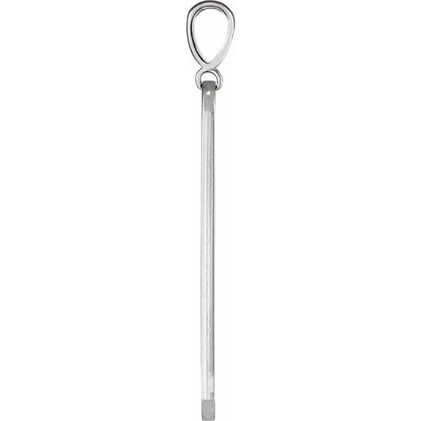 Engravable Accented Bar Pendant Image 2 Hopman Jewelers Elkhart, IN