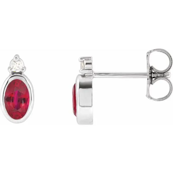 Accented Bezel-Set Earrings SIERRA MOON Auburn, CA