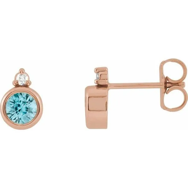 Accented Bezel-Set Earrings SIERRA MOON Auburn, CA