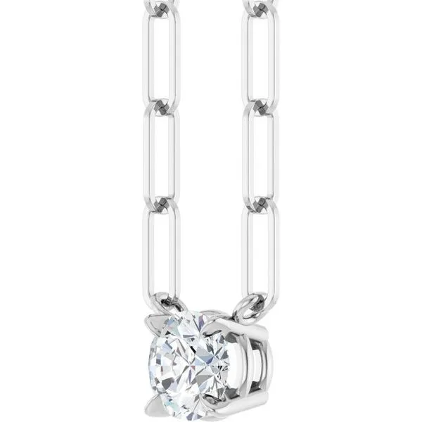 Solitaire Claw-Prong Necklace Image 2 Diny's Jewelers Middleton, WI