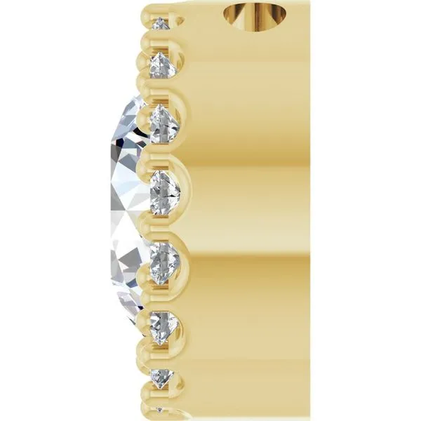 Halo-Style Pendant Image 3 James & Williams Jewelers Berwyn, IL