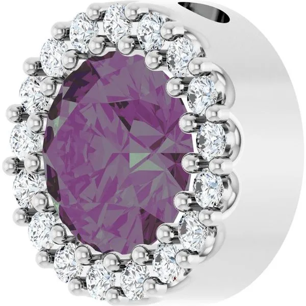 Halo-Style Pendant Image 2 Allain's Jewelry New Iberia, LA