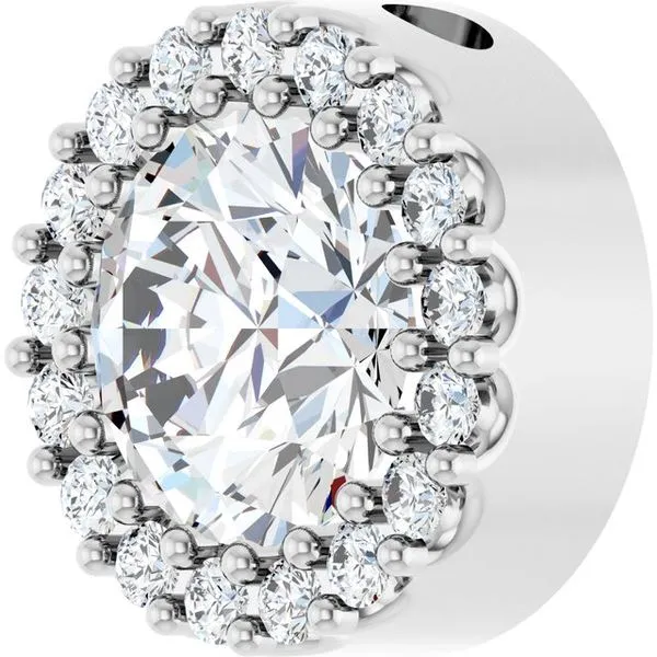 Halo-Style Pendant Image 2 Studio D Jewelers Woodstock, IL