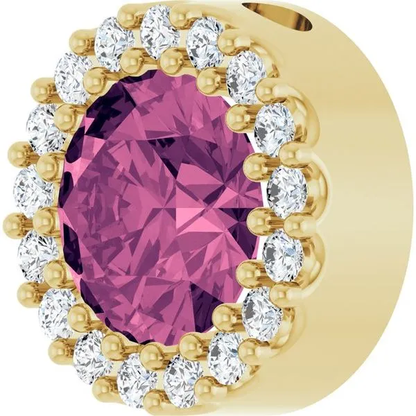 Halo-Style Pendant Image 2 Ellsworth Jewelers Ellsworth, ME
