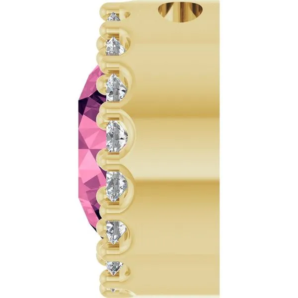 Halo-Style Pendant Image 3 James & Williams Jewelers Berwyn, IL