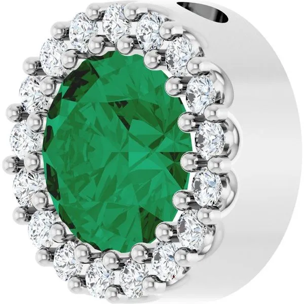 Halo-Style Pendant Image 2 James & Williams Jewelers Berwyn, IL