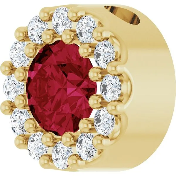 Halo-Style Pendant Image 2 Grayson & Co. Jewelers Iron Mountain, MI