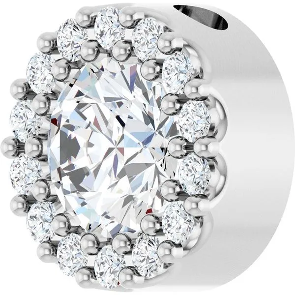 Halo-Style Pendant Image 2 Grayson & Co. Jewelers Iron Mountain, MI