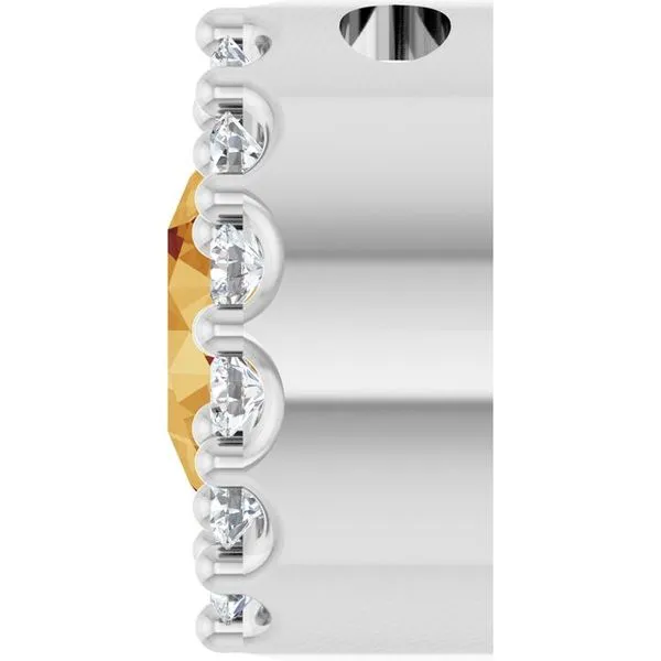 Halo-Style Pendant Image 3 L & L jewelers Scarborough, ME