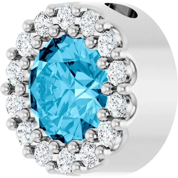 Halo-Style Pendant Image 2 James & Williams Jewelers Berwyn, IL