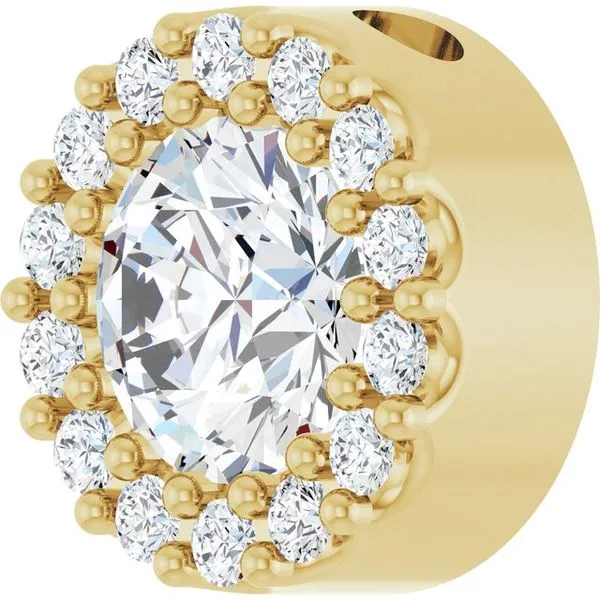Halo-Style Pendant Image 2 Long Jewelers Chesapeake, VA