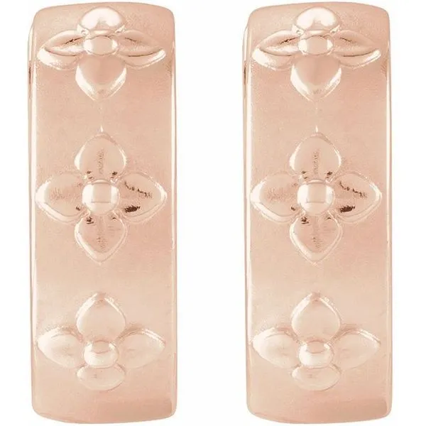 Hinged Hoop Earrings Image 2 Long Jewelers Chesapeake, VA