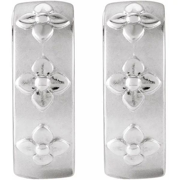 Hinged Hoop Earrings Image 2 Studio D Jewelers Woodstock, IL