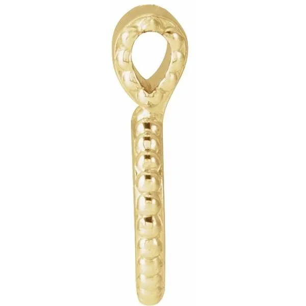 Engravable Beaded Disc Pendant Image 2 Grayson & Co. Jewelers Iron Mountain, MI