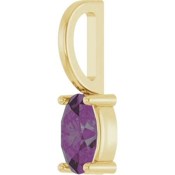 Solitaire Charm/Pendant Image 2 Ellsworth Jewelers Ellsworth, ME