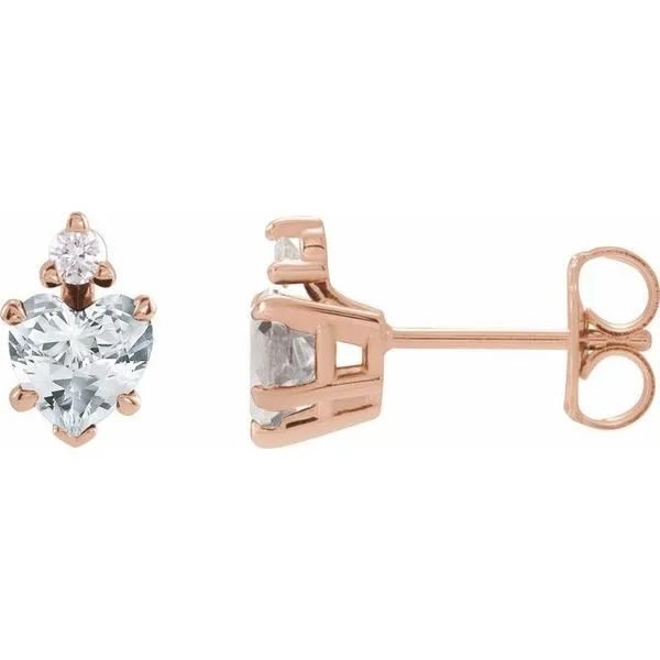 Accented Heart Earrings Clater Jewelers Louisville, KY