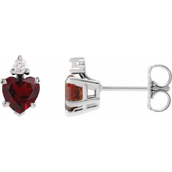 Accented Heart Earrings Paul James Jewelers Angels Camp, CA