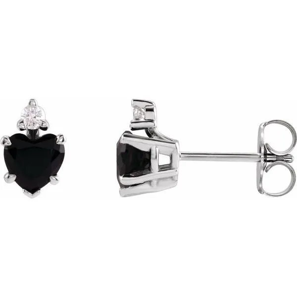 Accented Heart Earrings Clater Jewelers Louisville, KY