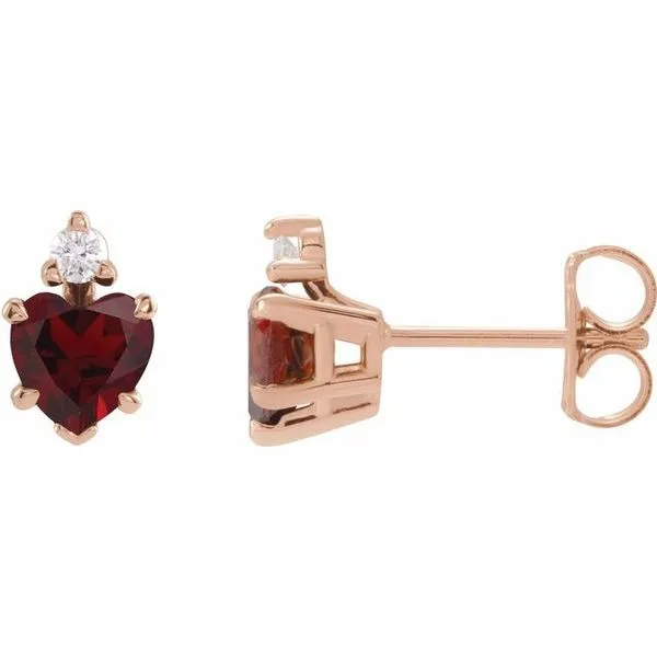 Accented Heart Earrings Clater Jewelers Louisville, KY