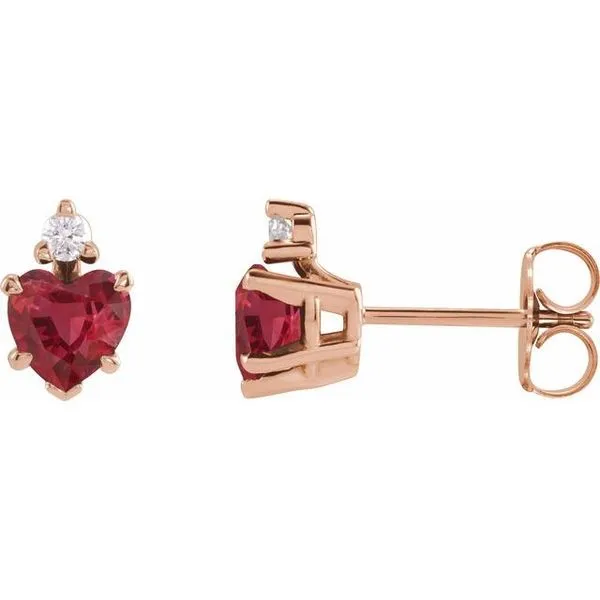 Accented Heart Earrings J. West Jewelers Round Rock, TX