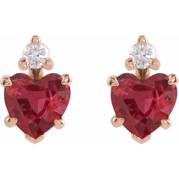 Accented Heart Earrings Image 2 SIERRA MOON Auburn, CA