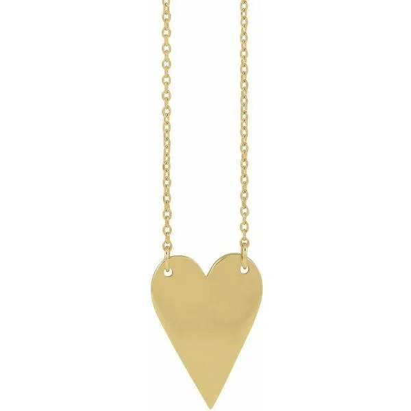 Engravable Heart Necklace McCoy Jewelers Bartlesville, OK