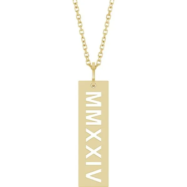 Roman Numeral Year Necklace Shipley's Fine Jewelry Hampstead, MD