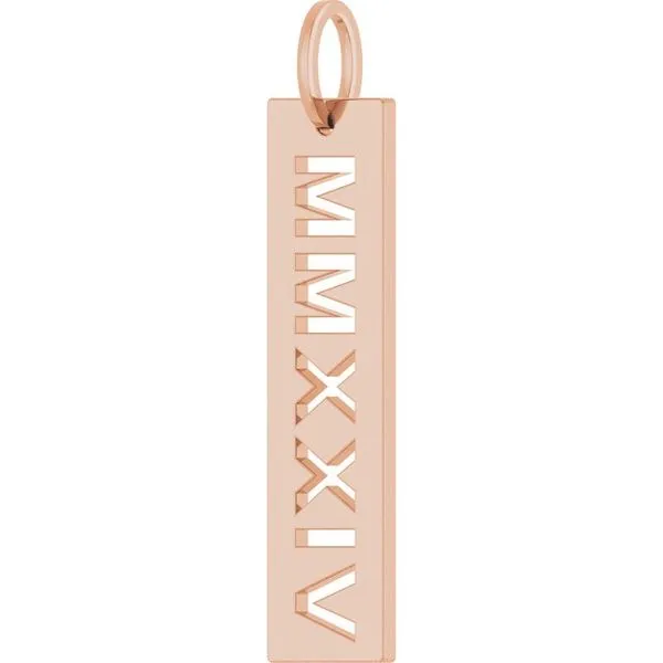 Roman Numeral Year Pendant Image 2 Rasmussen Jewelers Spanish Fork, UT