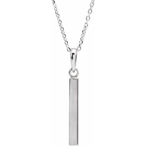 Engravable Bar Necklace Hopman Jewelers Elkhart, IN